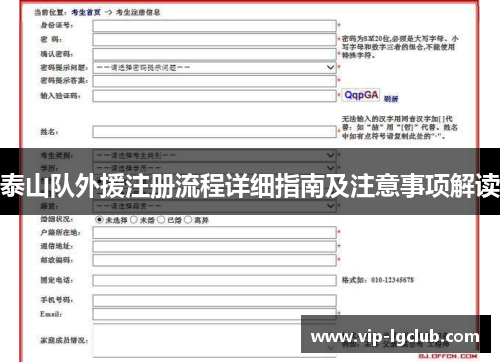 泰山队外援注册流程详细指南及注意事项解读