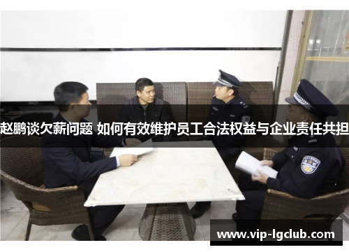 赵鹏谈欠薪问题 如何有效维护员工合法权益与企业责任共担